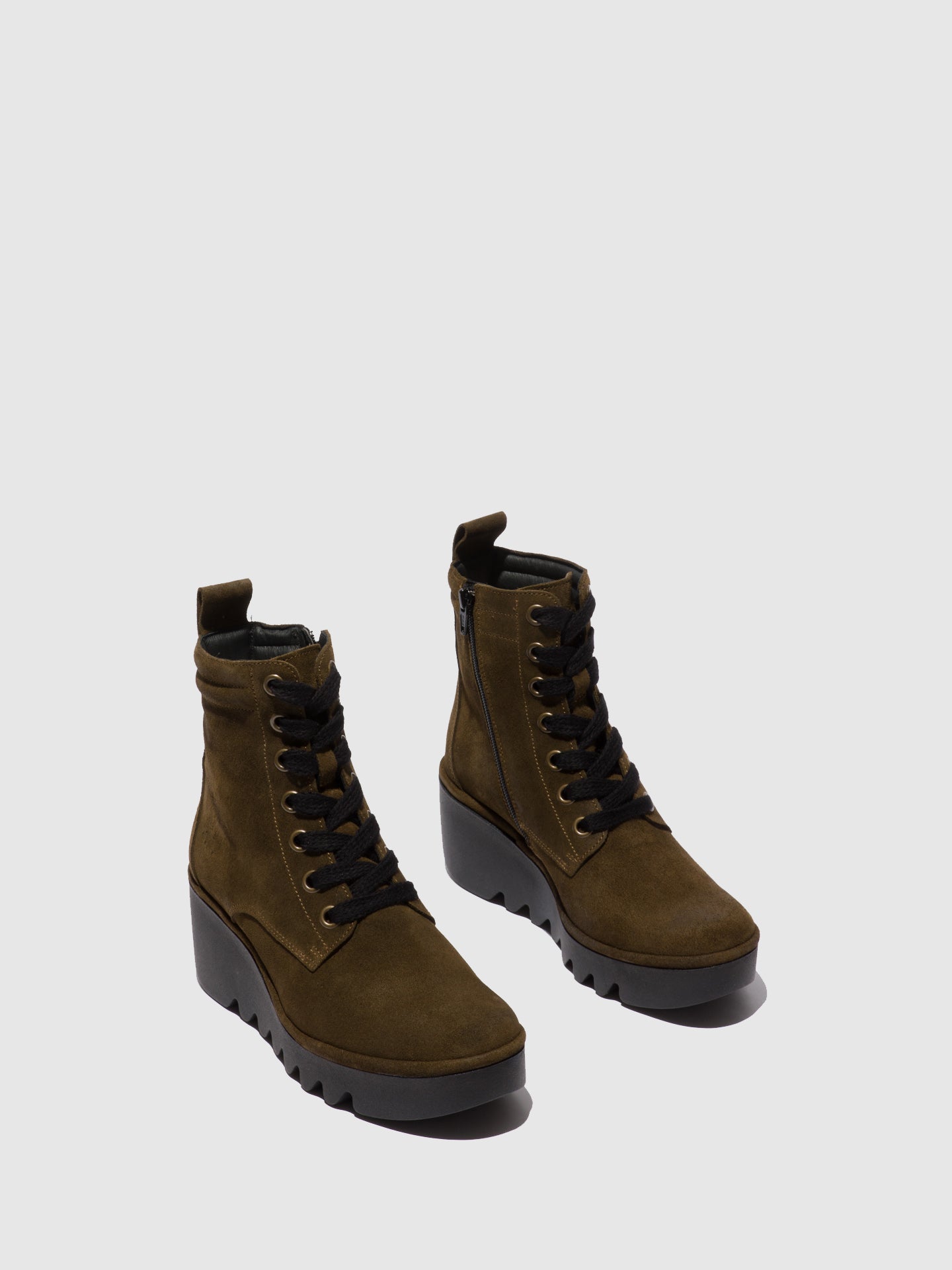 Fly London Botins com Atacadores BIAZ329FLY OILSUEDE SLUDGE